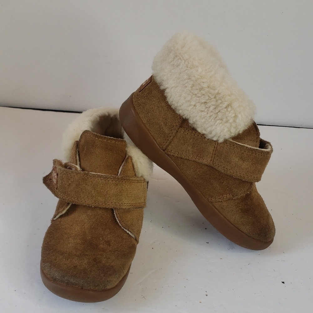 UGG Baby Boots Tan w/ Velcro Size 10